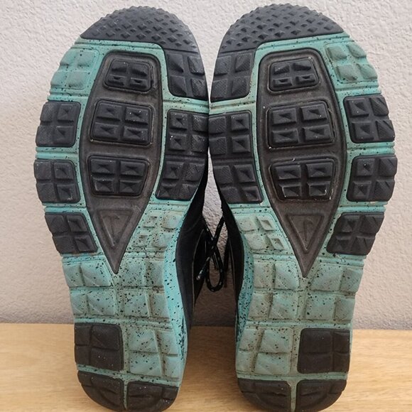 Nike Dunk Lunar Braata Mid STUSSY Black Turquoise Sneakers Mens 9 | 536526-030 - Picture 9 of 11